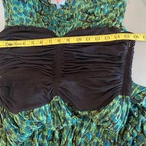 Plent by Tracey Reese Dress Peacock Colors